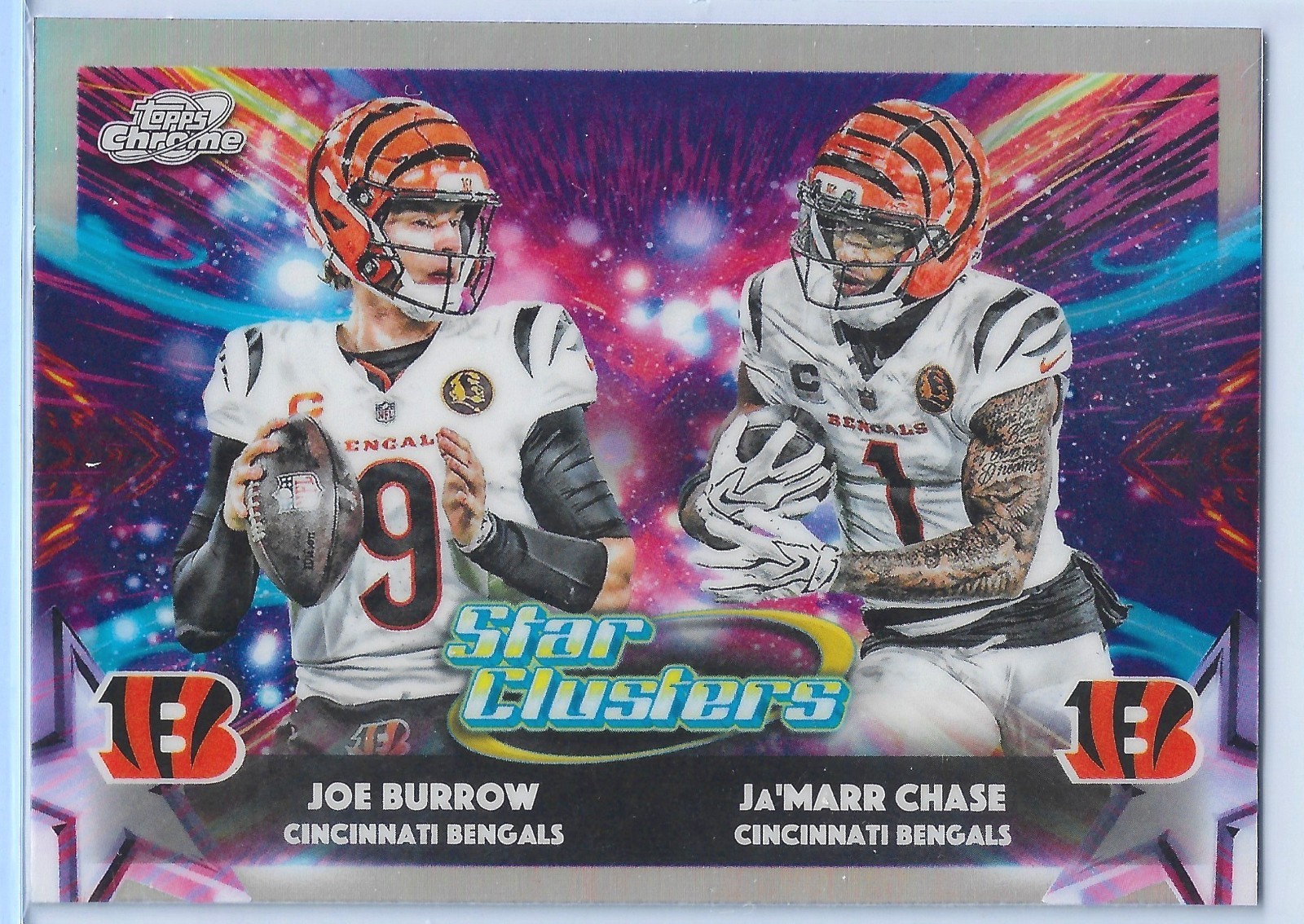 2025 Topps Cosmic Chrome JOE BURROW & JA’MARR CHASE #SC-7 Star Clusters Insert