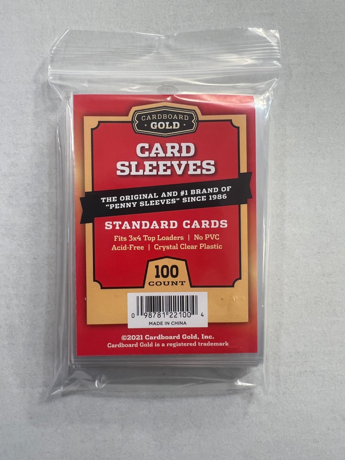 Cardboard Gold Standard Card “Penny” Sleeves Lot: 400, 500, and 1000