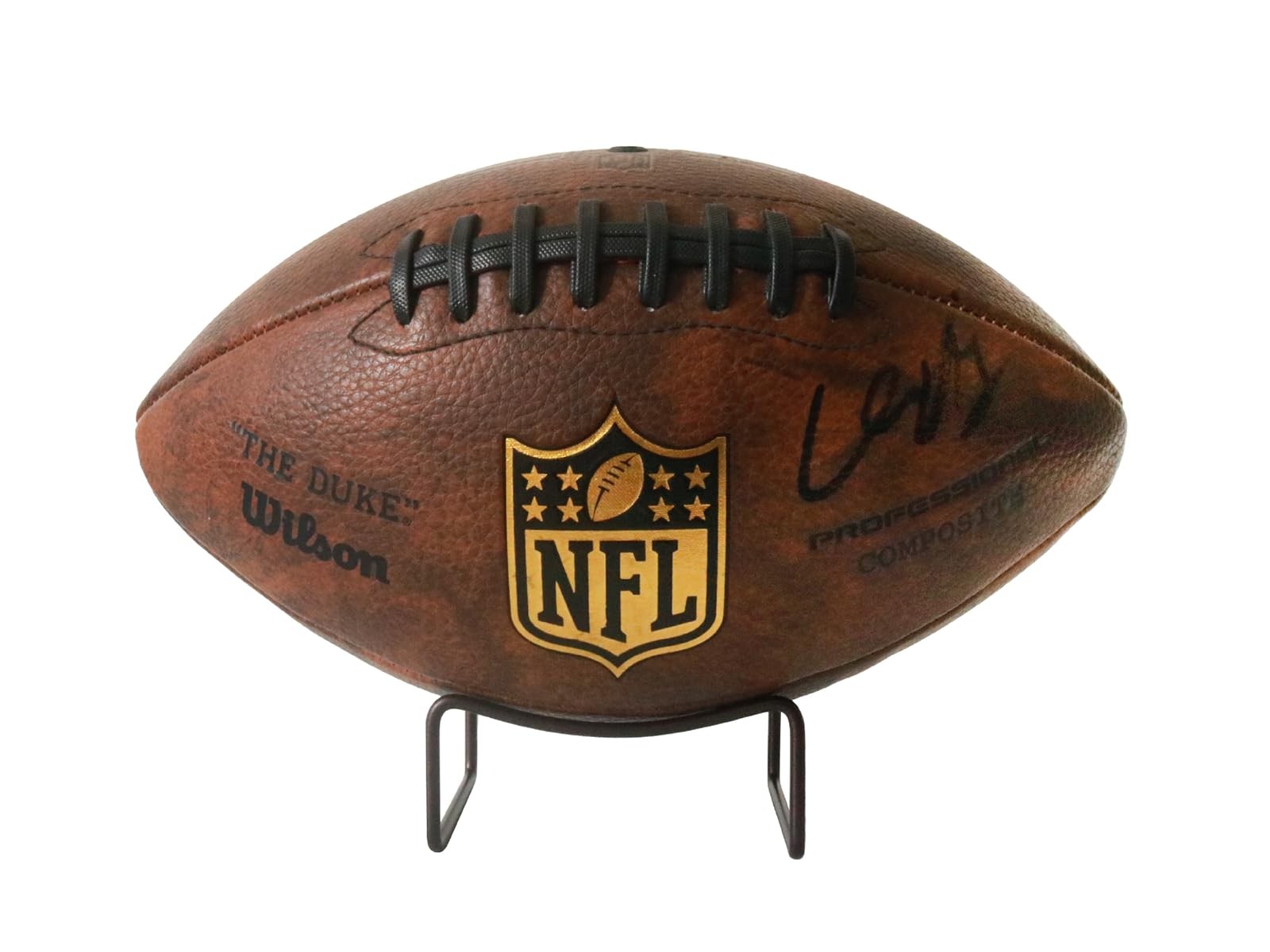 HillSpring Metal Football Display Stand, Base Holder for Basketball, Bowling,…