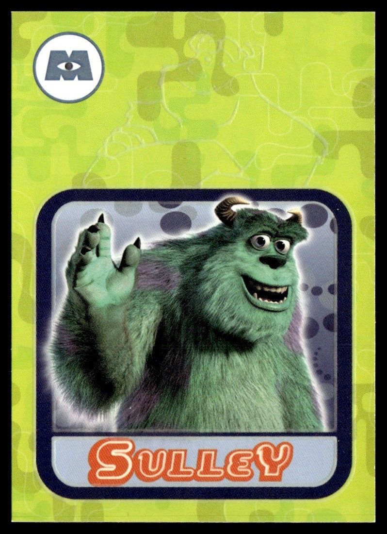 2001 Topps Monsters Inc Glow In The Dark Sulley #1 A