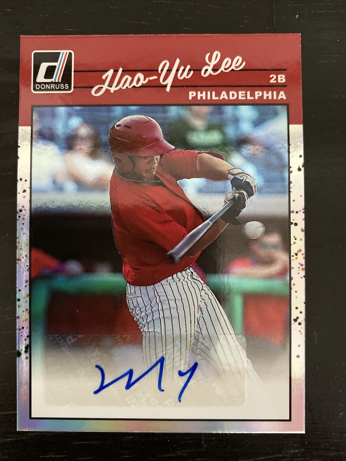 2023 Panini Donruss Hao-Yu Lee 1990 Retro Signatures Holo Autograph