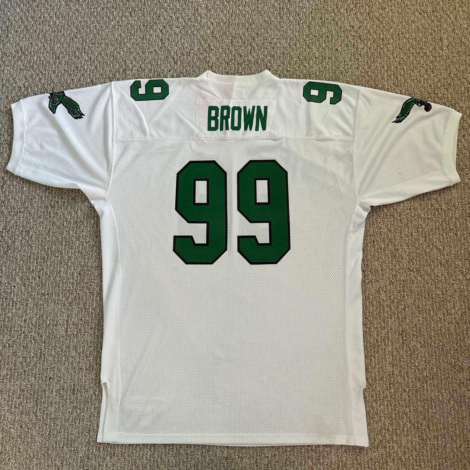 1991 Throwback Mitchell & Ness Philadelphia Eagles Jerome Brown NFL Jersey Sz 56