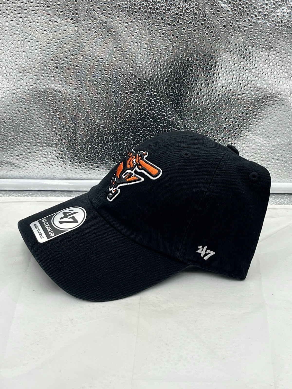 Baltimore Orioles MLB ’47 Brand Throwback Black Clean Up Adjustable Hat