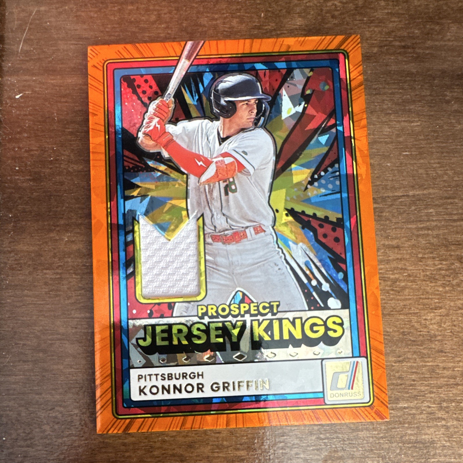 2025 Panini Donruss Konnor Griffin Prospect Jersey Kings (Orange Ice) #PJK-KG