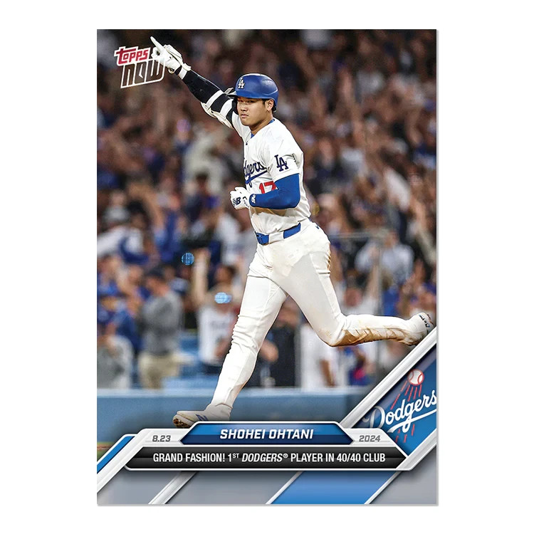 Shohei Ohtani 2024 Topps Now Grand Fashion 40/40 Club #584 Los Angeles Dodgers