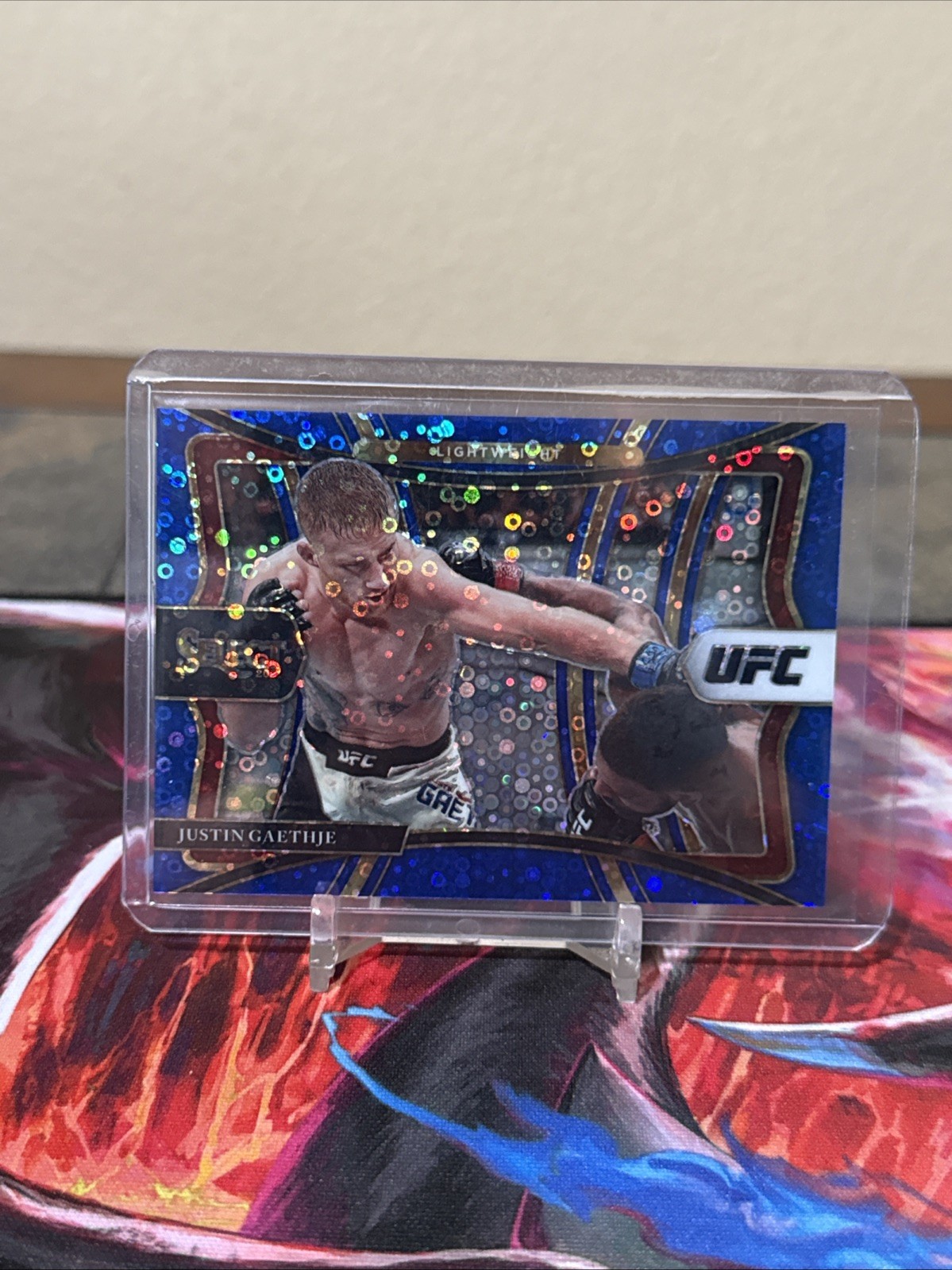 2021 Panini Select UFC #150 JUSTIN GAETHJE BLUE DISCO Prizm #/99 Premier