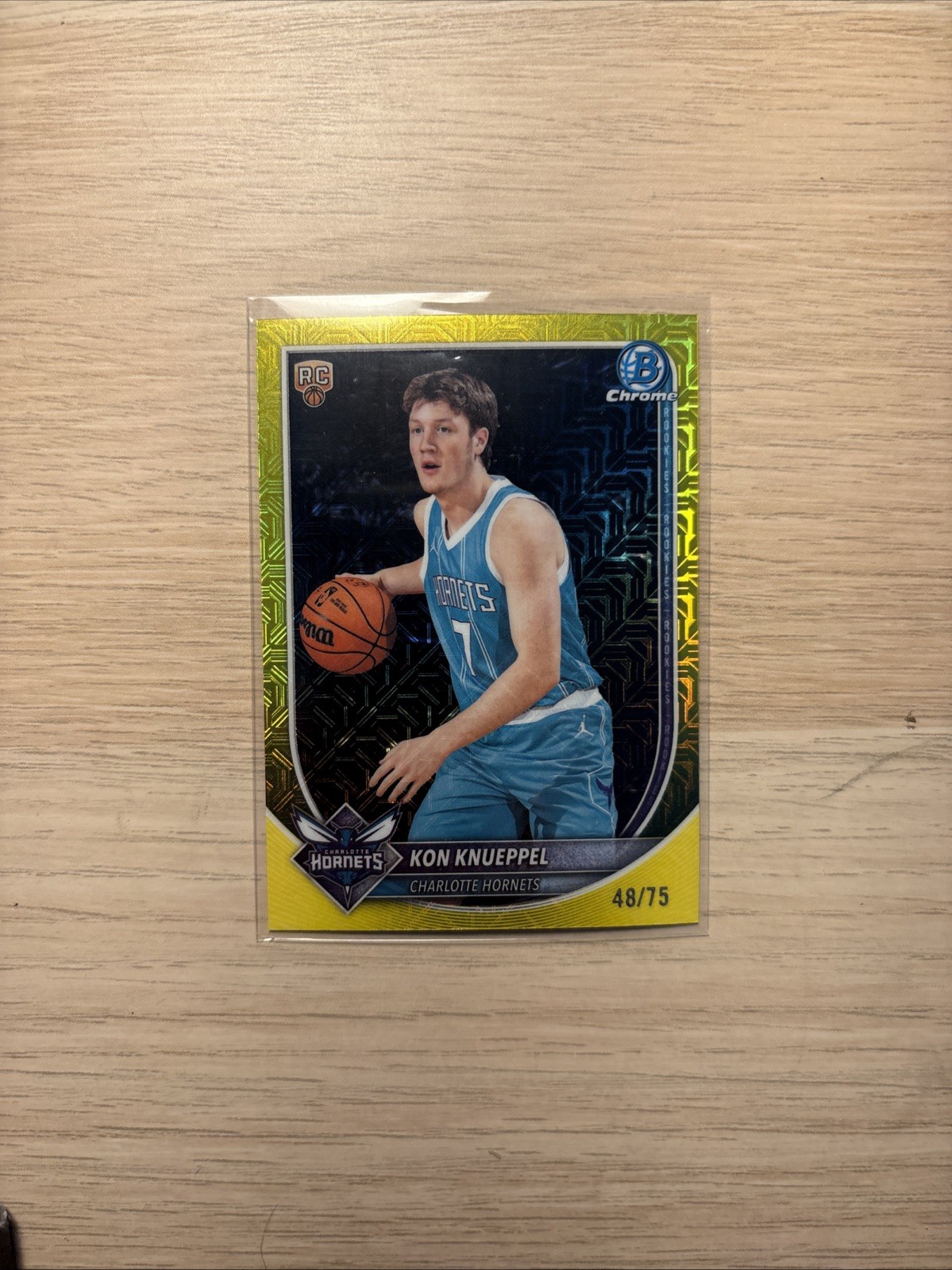 2025-26 Bowman Basketball Kon Knupple Rookie Yellow /75