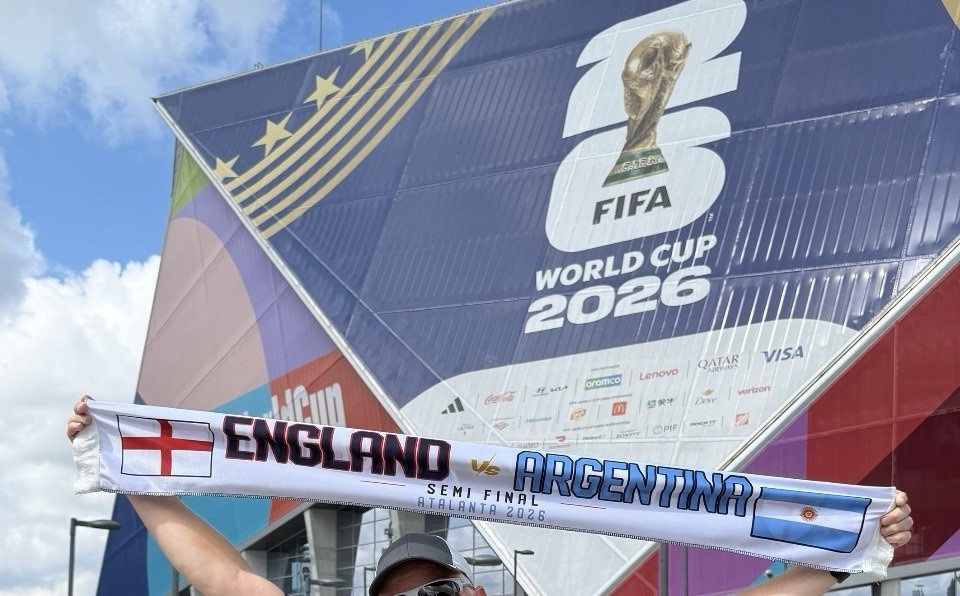 Argentina Vs England Semifinal Game Day Scarf