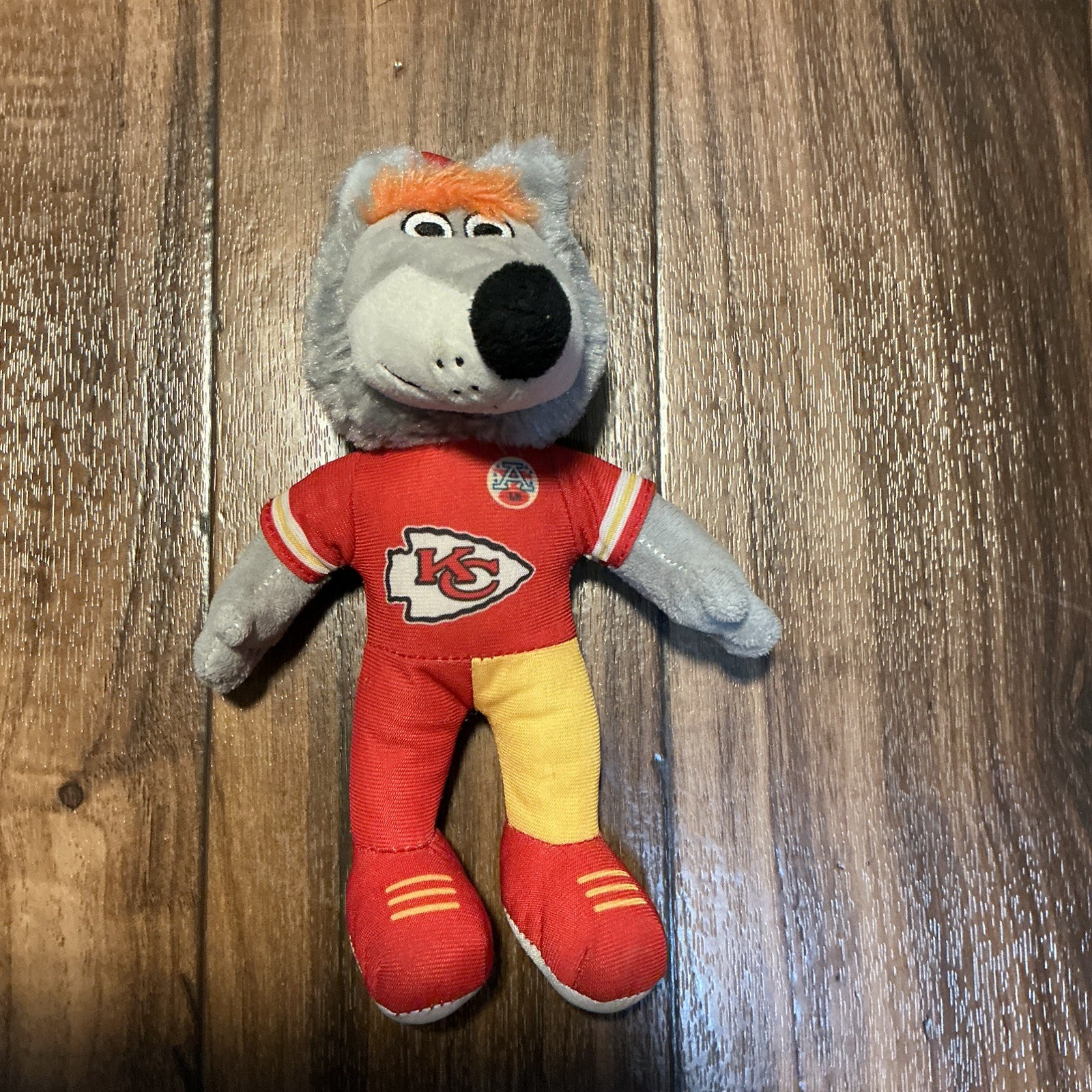 KC Wolf Kansas City Chiefs Plush Mascot FOCO 8 1/2” NFL Football