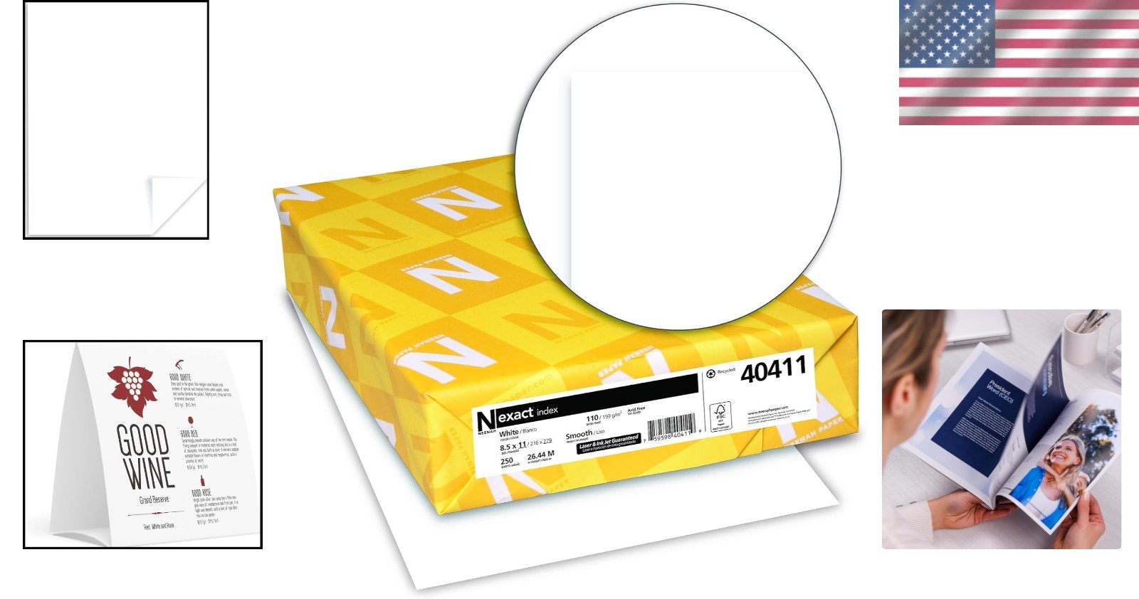 Vibrant Printing Made Easy: 110 lb Cardstock, 94 Bright, 8.5 x 11 – 250 Sheets