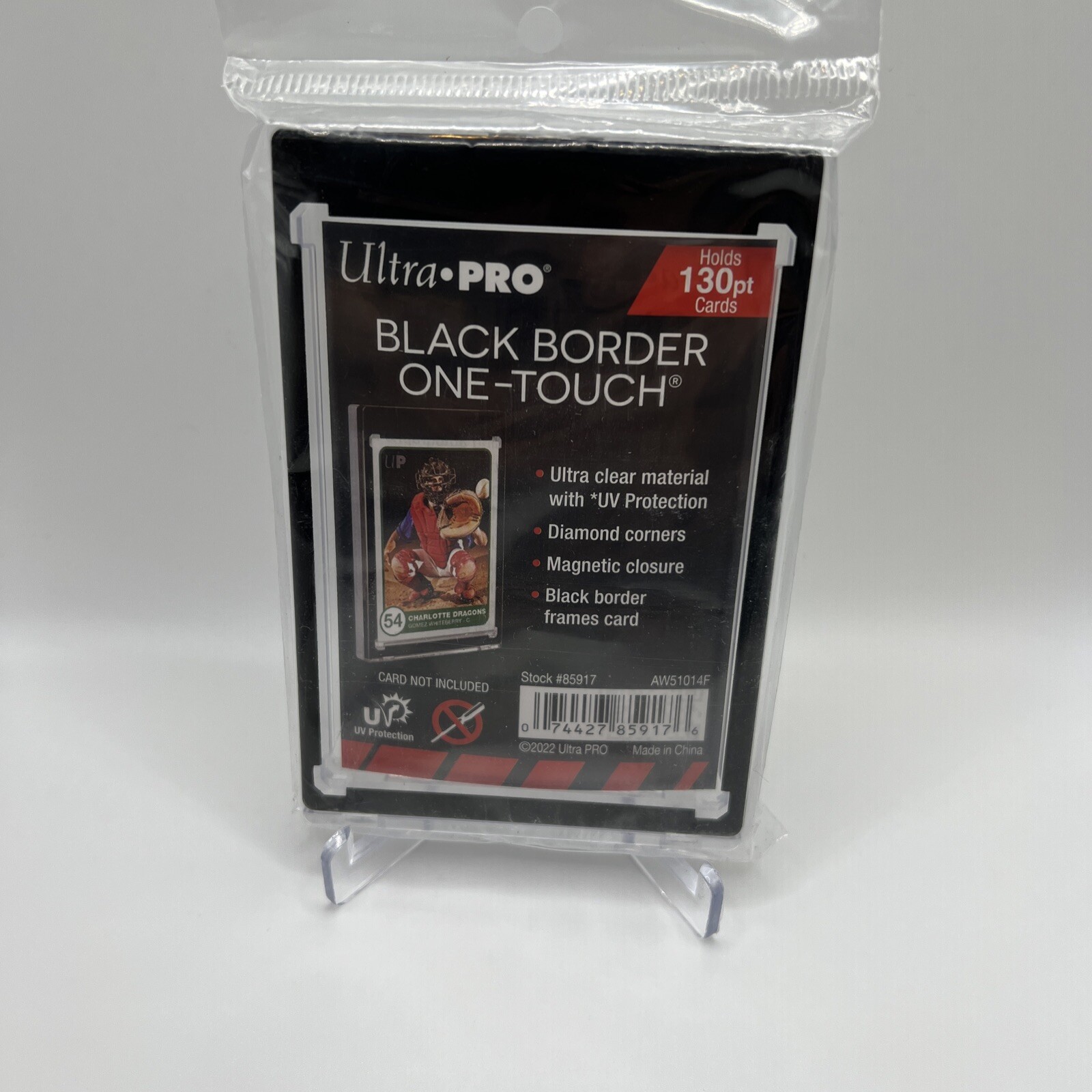 Ultra Pro One-Touch Magnetic Card Holder BLACK BORDER 130pt Point UV Protection