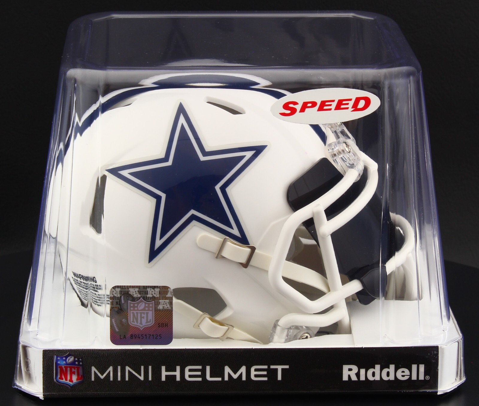 DALLAS COWBOYS NFL Riddell SPEED Mini Football Helmet w/ EYE SHIELD VISOR
