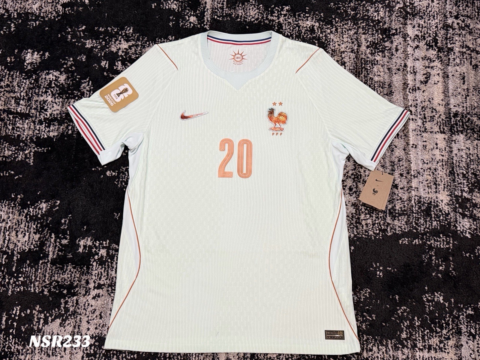 NIKE FRANCE 26 DESIRE DOUE AUTHENTIC AWAY JERSEY WORLD CUP PATCH IB5200-394 SZ L