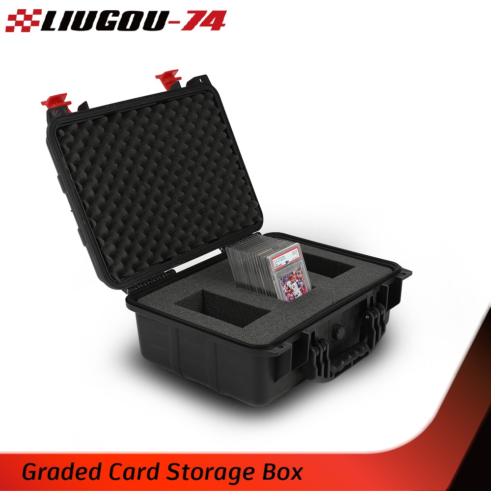 [50CT 150CT] Weatherproof Graded Card Storage Box Case Slab Holder Protector NEW