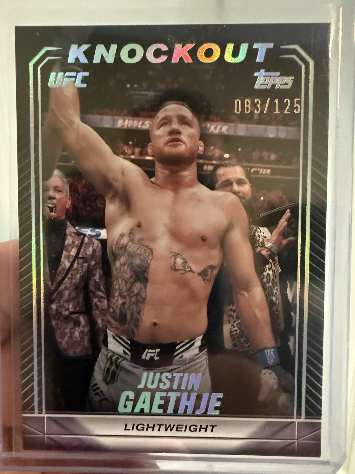 Topps 2024 UFC MMA Knockout Justin Gaethje 83/125