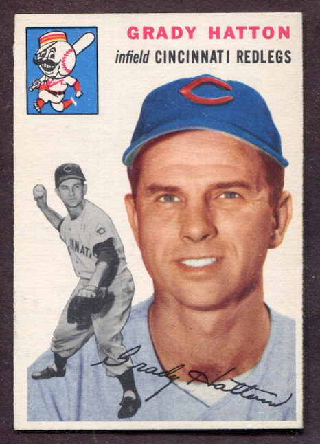 1954 Topps Set-Break #208 Grady Hatton NR-MINT *JAYSACE*