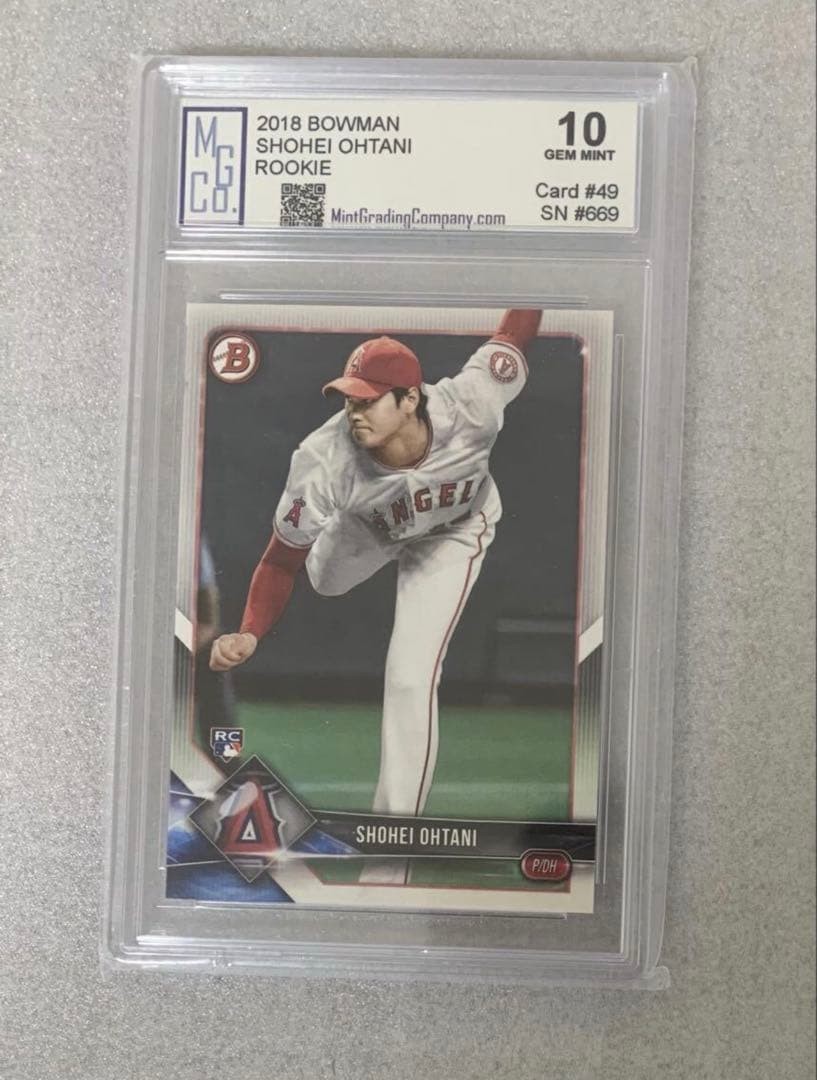 Topps Bowman Shohei Ohtani 2018 Gem Mint RC Card Baseball MLB Rookie