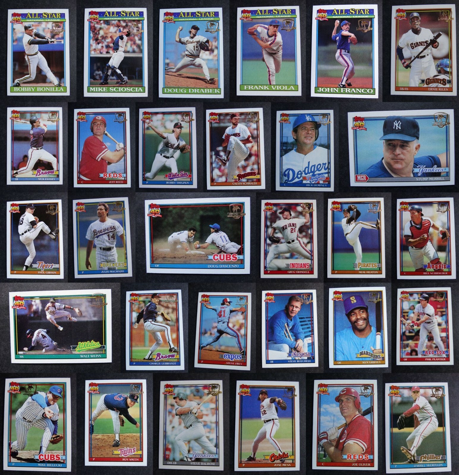 1991 Topps Desert Shield Baseball Cards Complete Your Set U Pick List 401-600