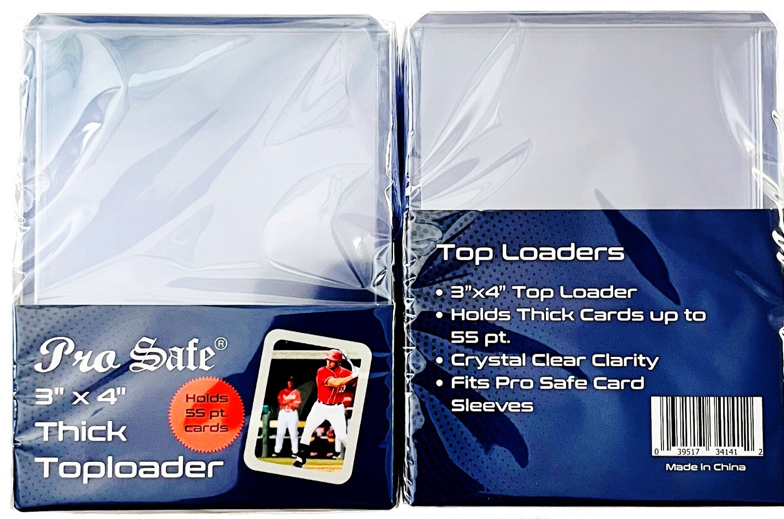 100 Thick Card 55pt Regular Size 3×4 Top Loaders, 100 Trading Card Toploaders