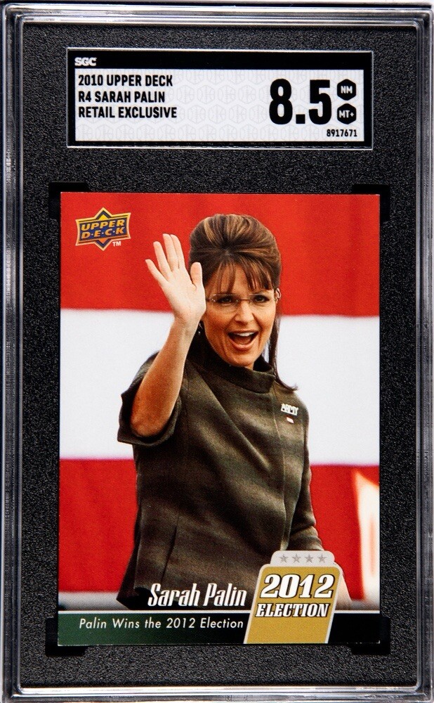 2010 Upper Deck #R4 Sarah Palin Retail Exclusive Walmart SSP SGC 8.5 NM+