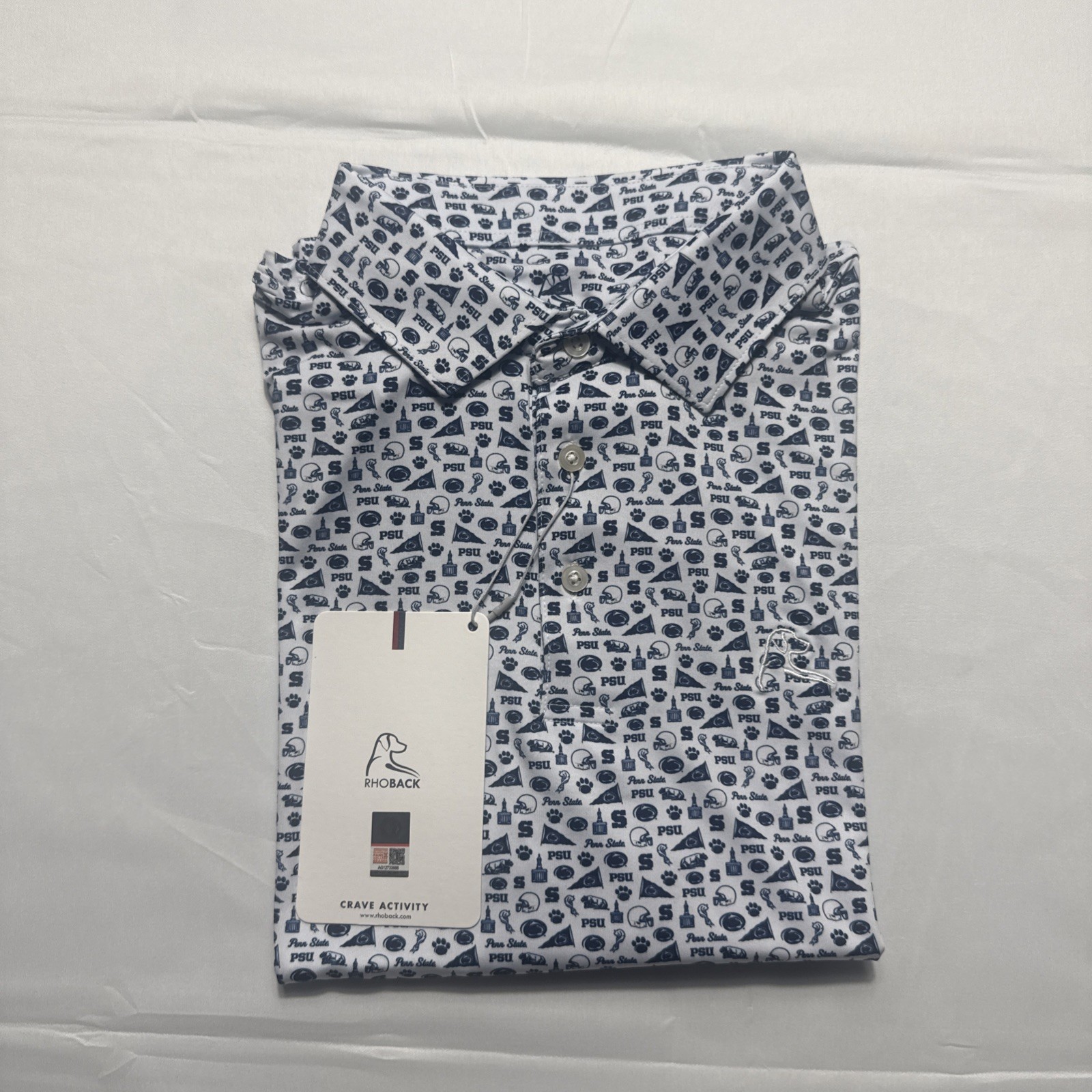 Men’s Short Sleeve Polo Size L The Penn State Game day