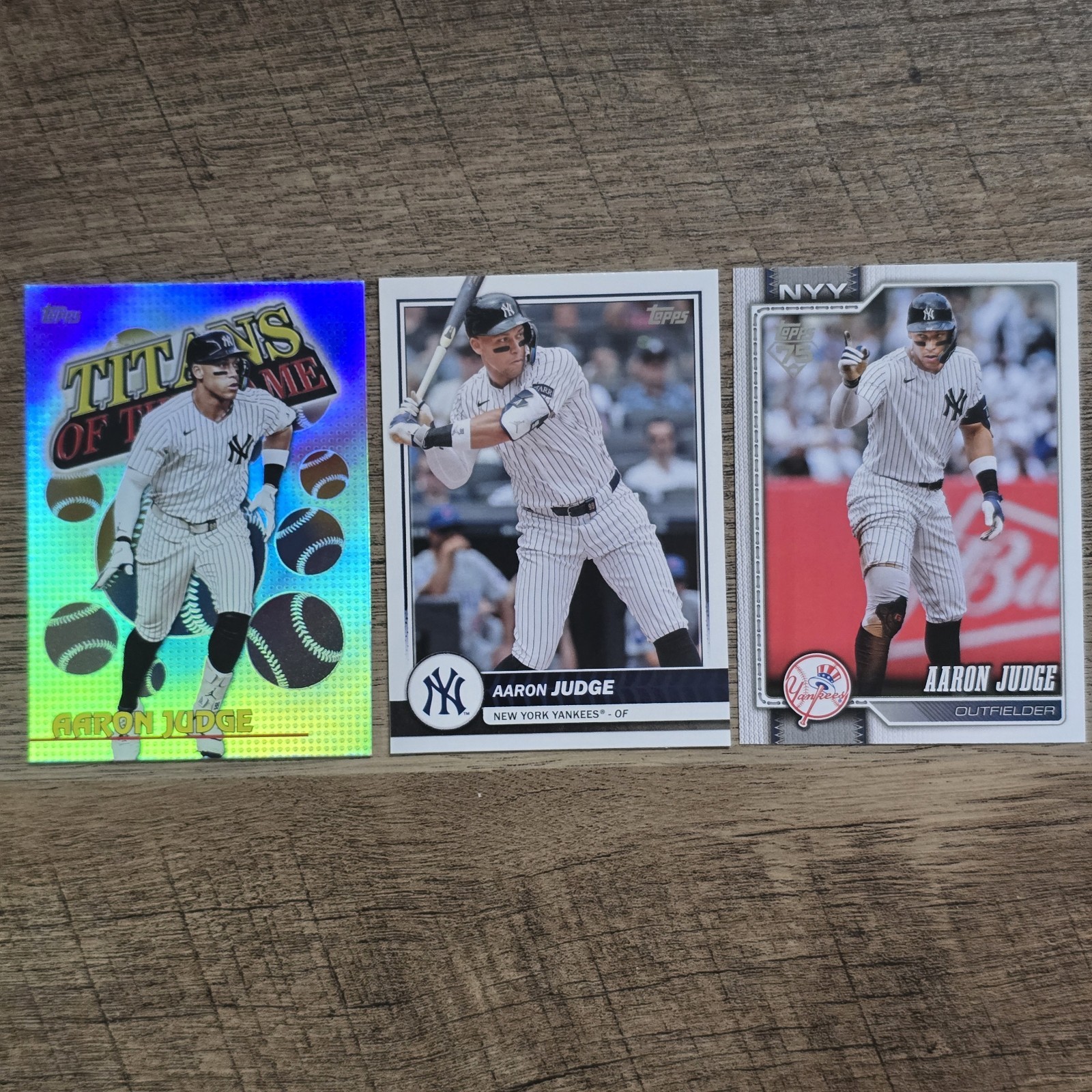 Aaron Judge Lot x3 2026 Topps #7 TOG-3 Flagship #46 New York Yankees OF