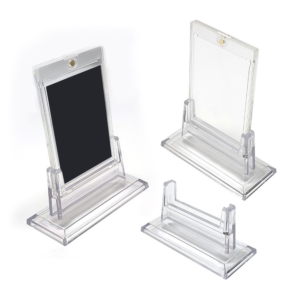 Mini Acrylic Card Holder Base Stand for 35PT Sport Trading Collectible Cards