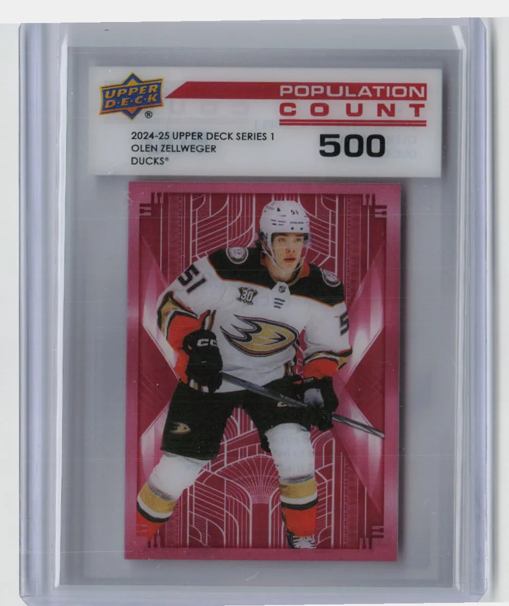 2024 Upper Deck Series 1 Population Count 500 Olen Zellweger #PC-4 /500