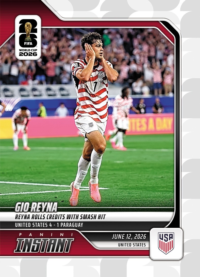 2026 Panini Instant FIFA World Cup #10 Gio Reyna United States PRESALE