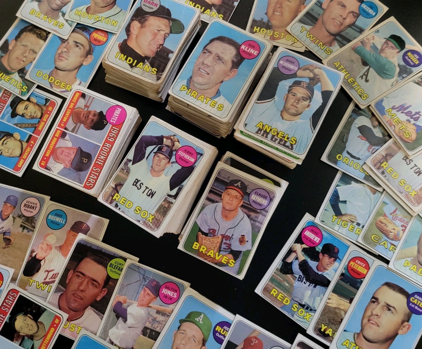1969 Topps Baseball Set Builder Lots – 36 Different Vintage Cards