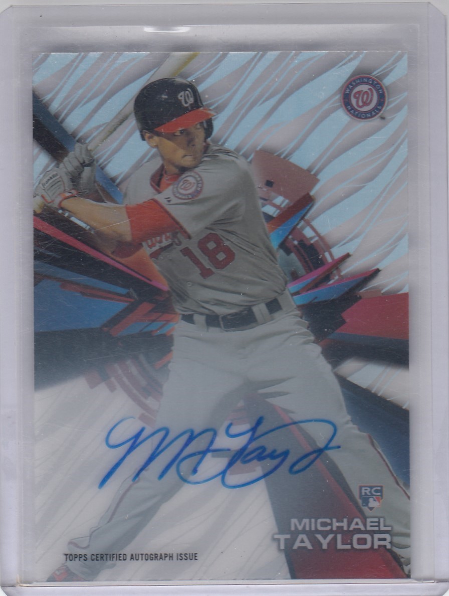 2015 Michael A Taylor Topps Tek ROOKIE AUTO On Card Acetate – Nationals QTY