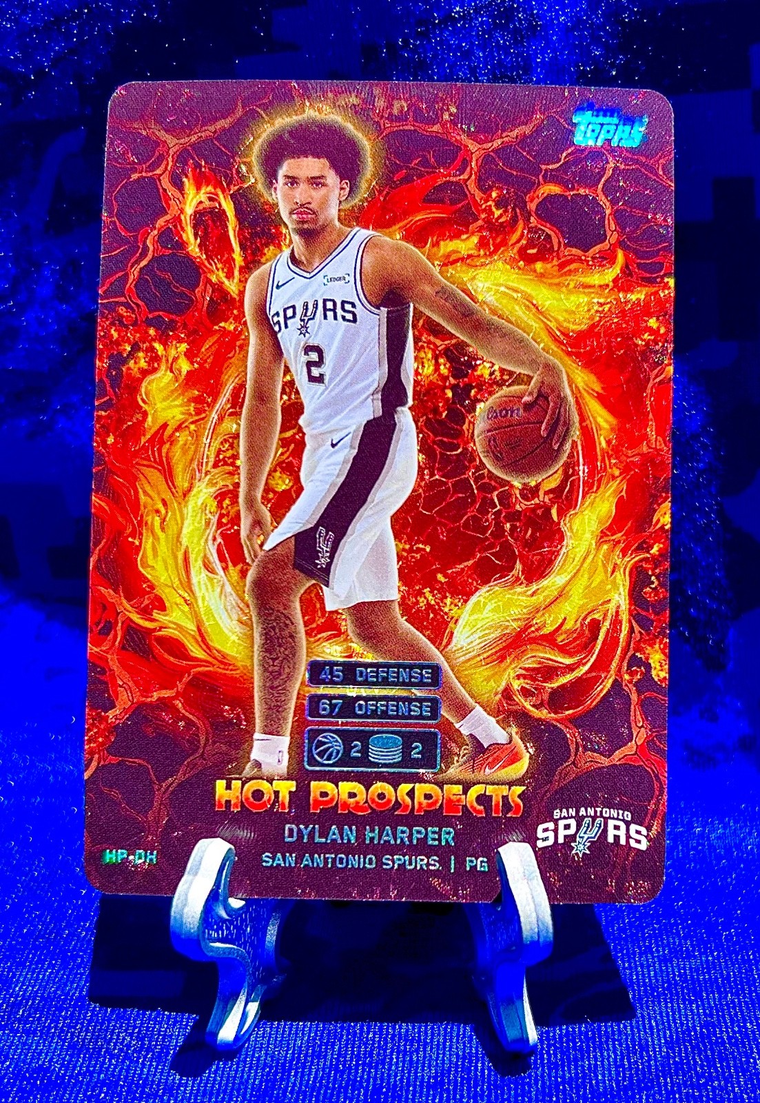 DYLAN HARPER 2025 Topps Hot Prospects HOLO FOIL #HP DH rookie SPURS
