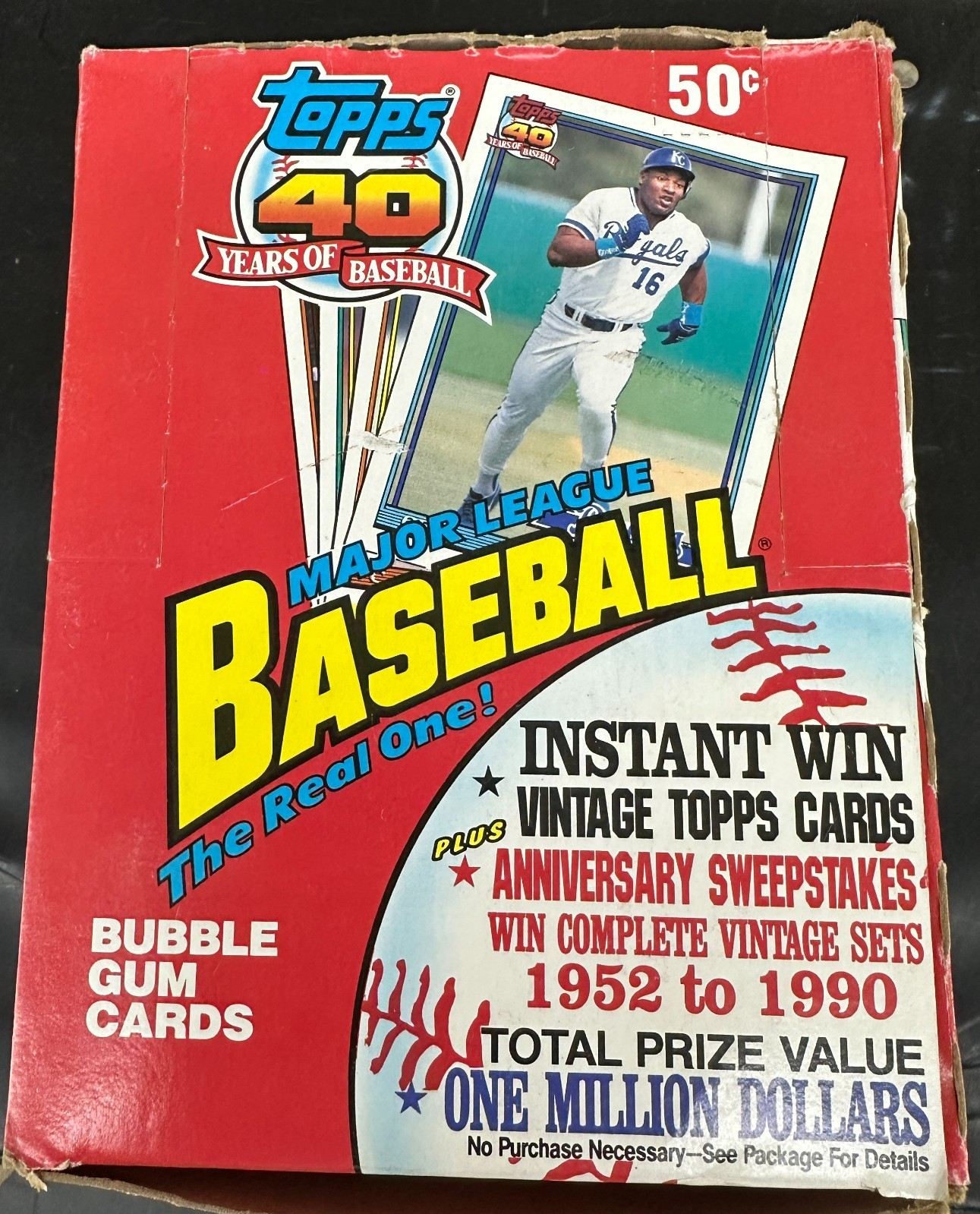 1991 Topps Baseball Wax Sealed Pack Box Chipper Jones rookie
