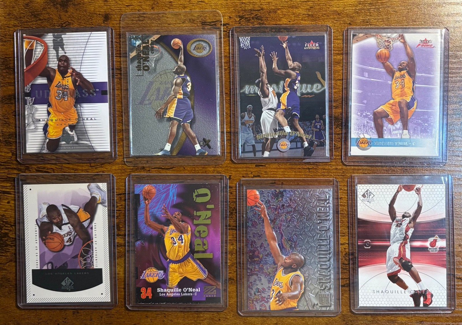 Shaquille O’Neal Premium Lot (8) Metal SP EX Glass Mystique +++ CLEAN – LAKERS