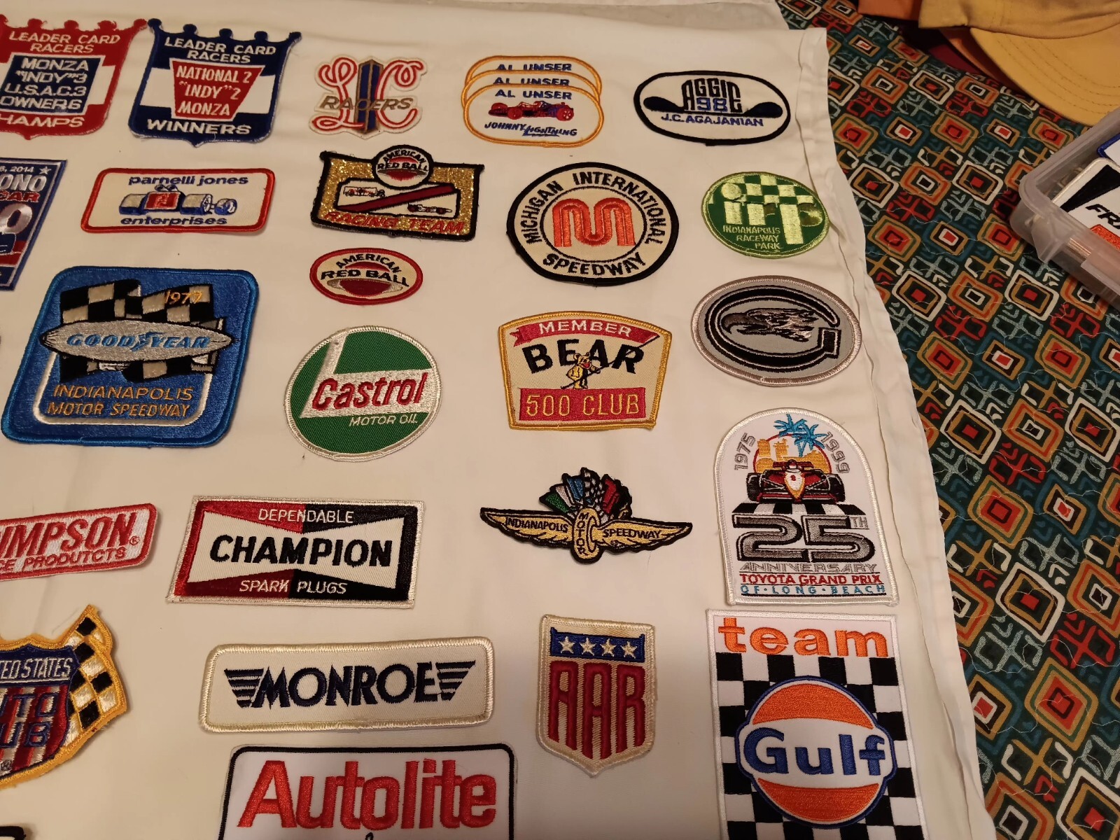 Indy/champ Car Patch Collection 75 Pcs In All