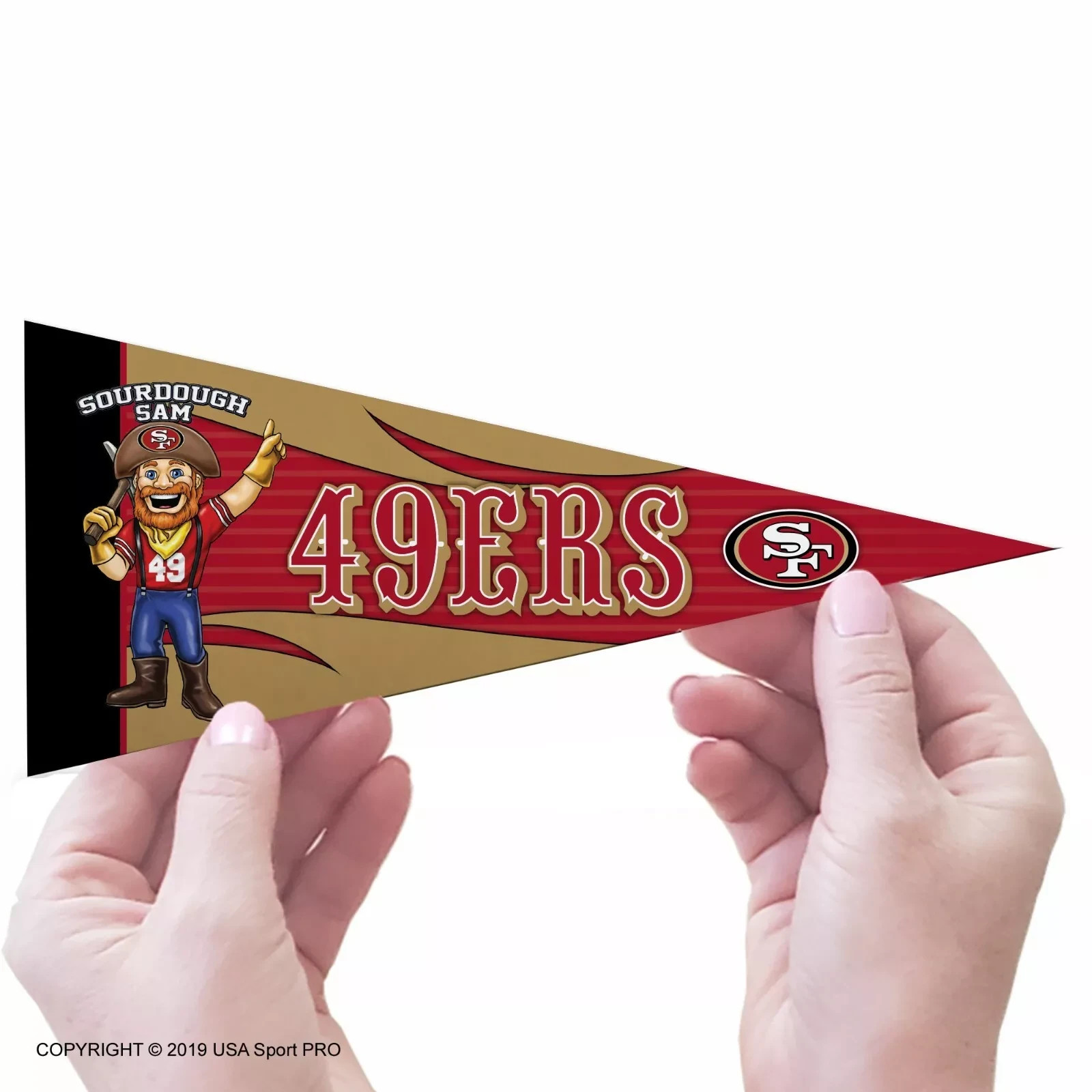 Ohio State Buckeyes NCAA Mini Pennant 9X4 Inch, Felt, Made in USA, Flag,