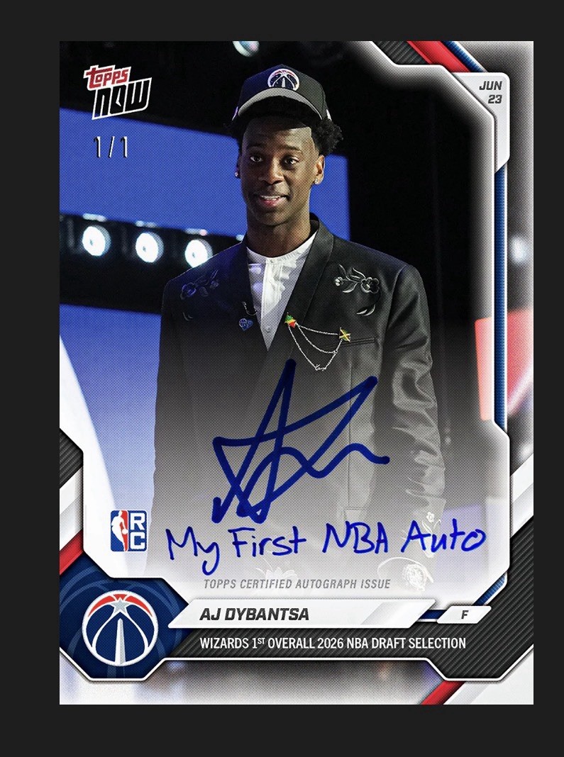 AJ Dybantsa 1st OVERALL PICK IN 2026 NBA DRAFT Chance At 1/1 AUTO*Presale