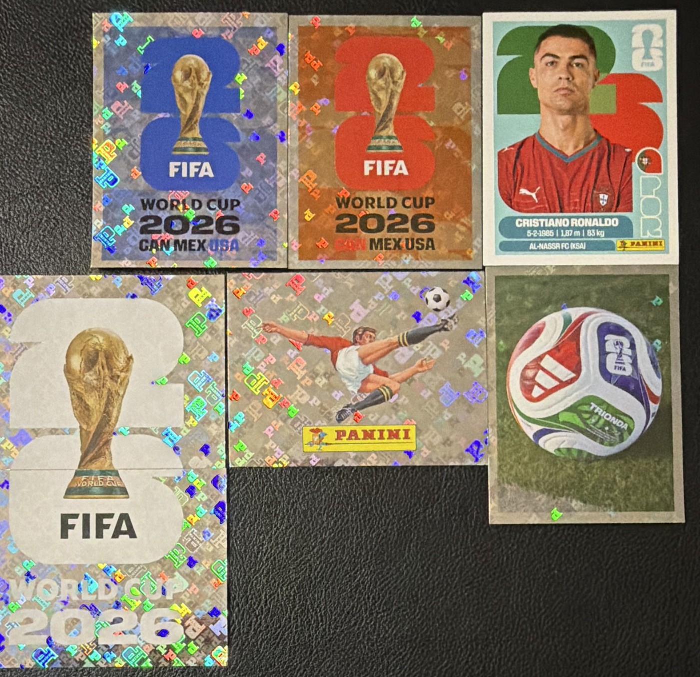 Panini FIFA World Cup 2026 Cristiano Ronaldo POR 15 + 00-FWC 1-2-5-6-8