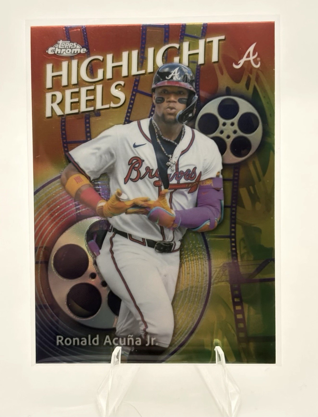 2026 Topps Chrome Case Hit – SP – Ronald Acuna Jr. HR-6 Highlight Reels – Braves