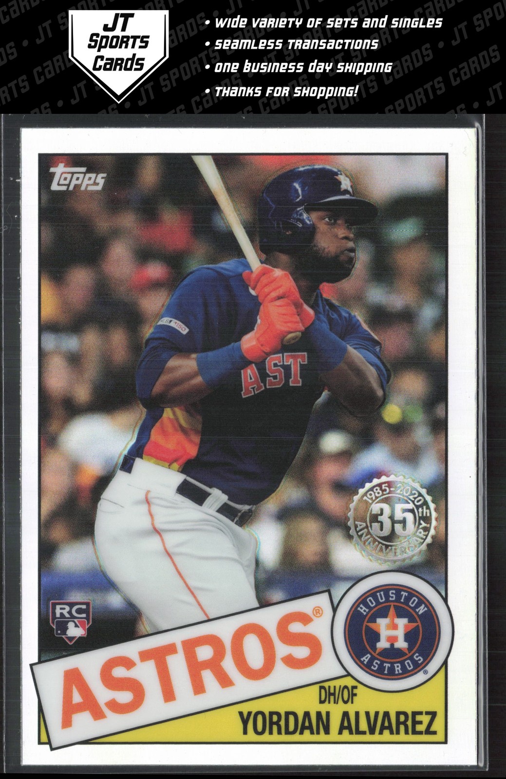 2020 Topps Chrome Yordan Alvarez 85TC-4 RC 1985 Topps | Houston Astros