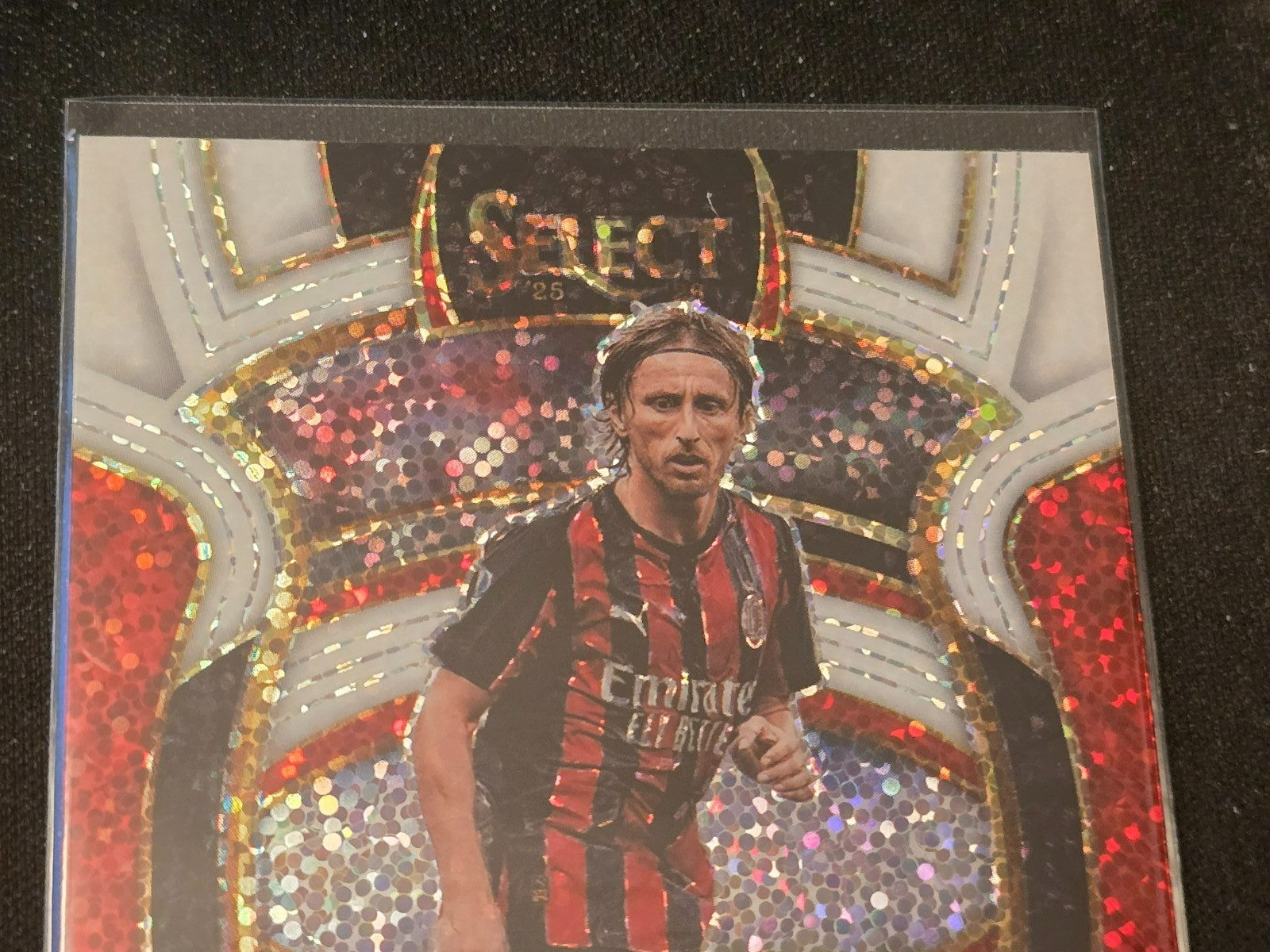 LUKA MODRIC 2025-26 Panini Select Serie A White Sparkle Prizm AC MILAN SSP