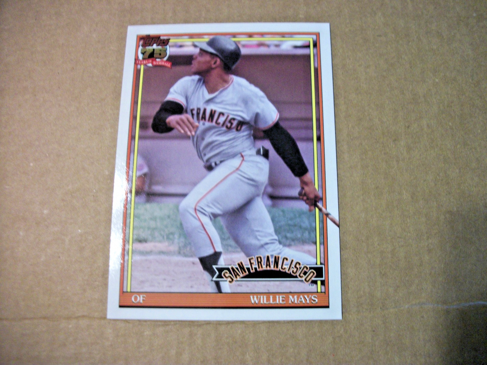 2026 TOPPS SERIES 2 – WILLIE MAYS 1991 THROWBACK INSERT (#17) – SAN FRAN GIANTS