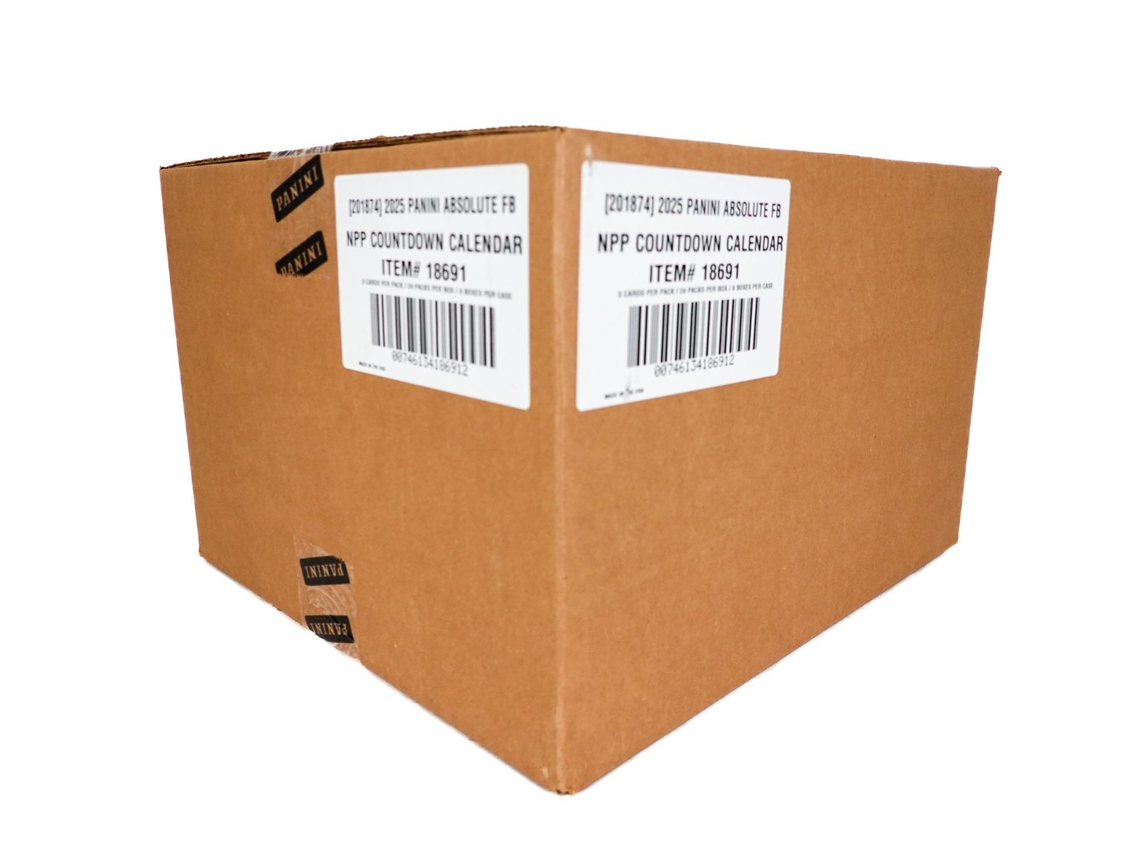 2025 PANINI ABSOLUTE FOOTBALL COUNTDOWN CALENDAR 8-BOX CASE