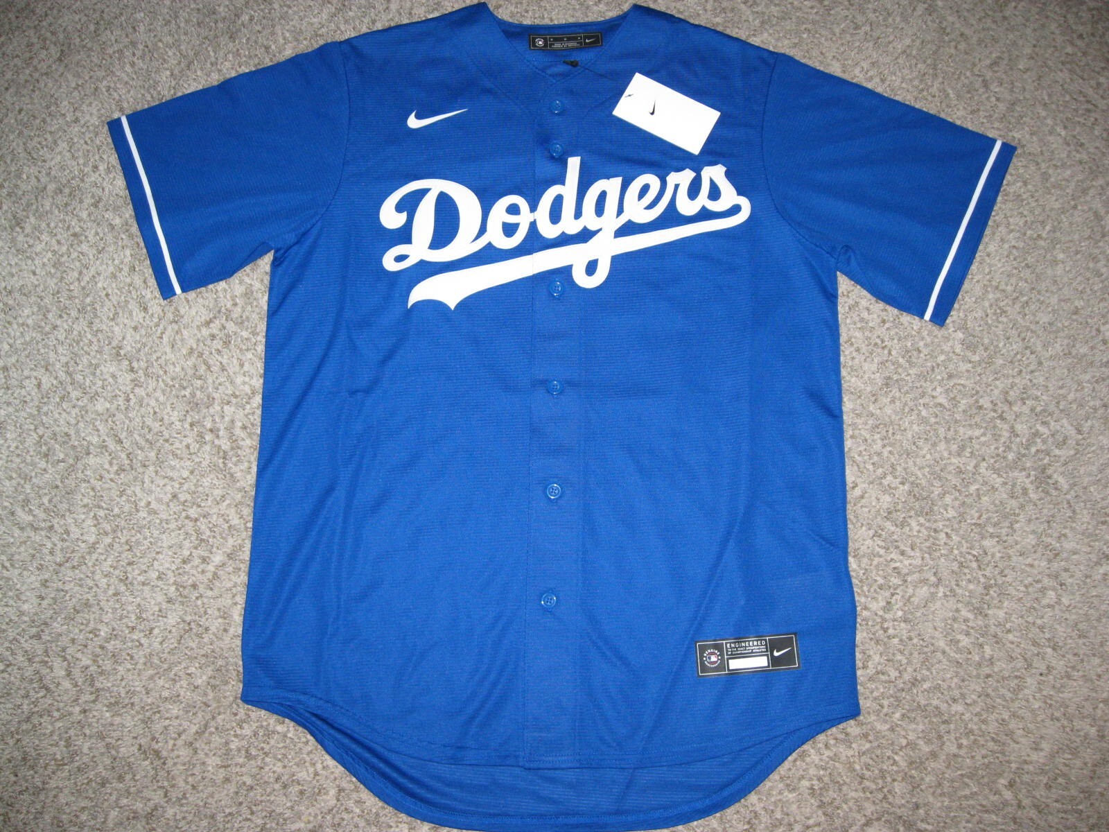 Trevor Bauer Los Angeles Dodgers Blue Alternate Mens Nike Replica Jersey