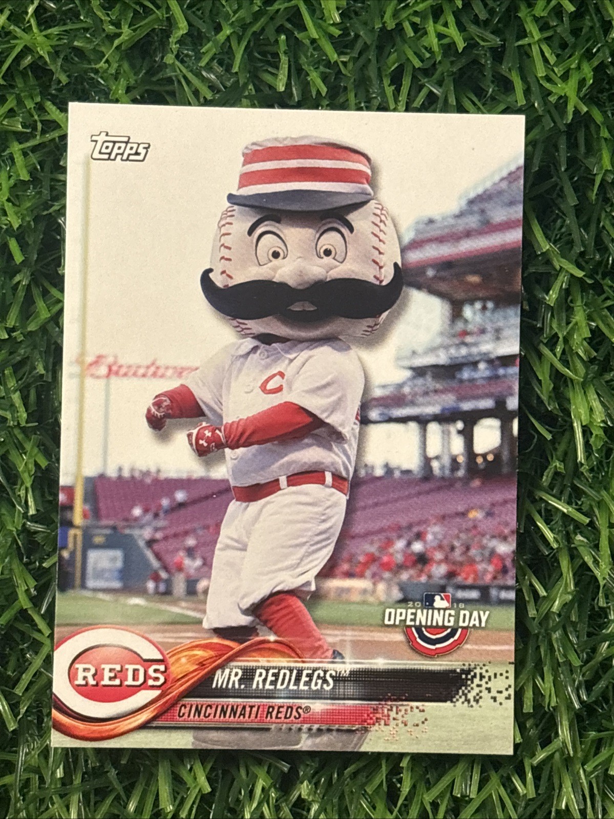 2018 Topps Opening Day Mascots Mr Redlegs #M-7 Cincinatti Reds Mascot