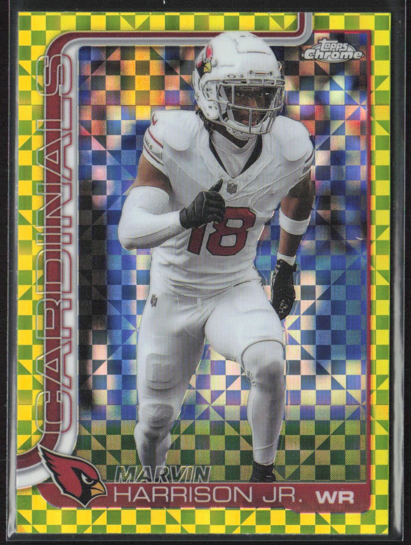 2025 Topps Chrome #1 Marvin Harrison Jr. Lime Green X-Fractor