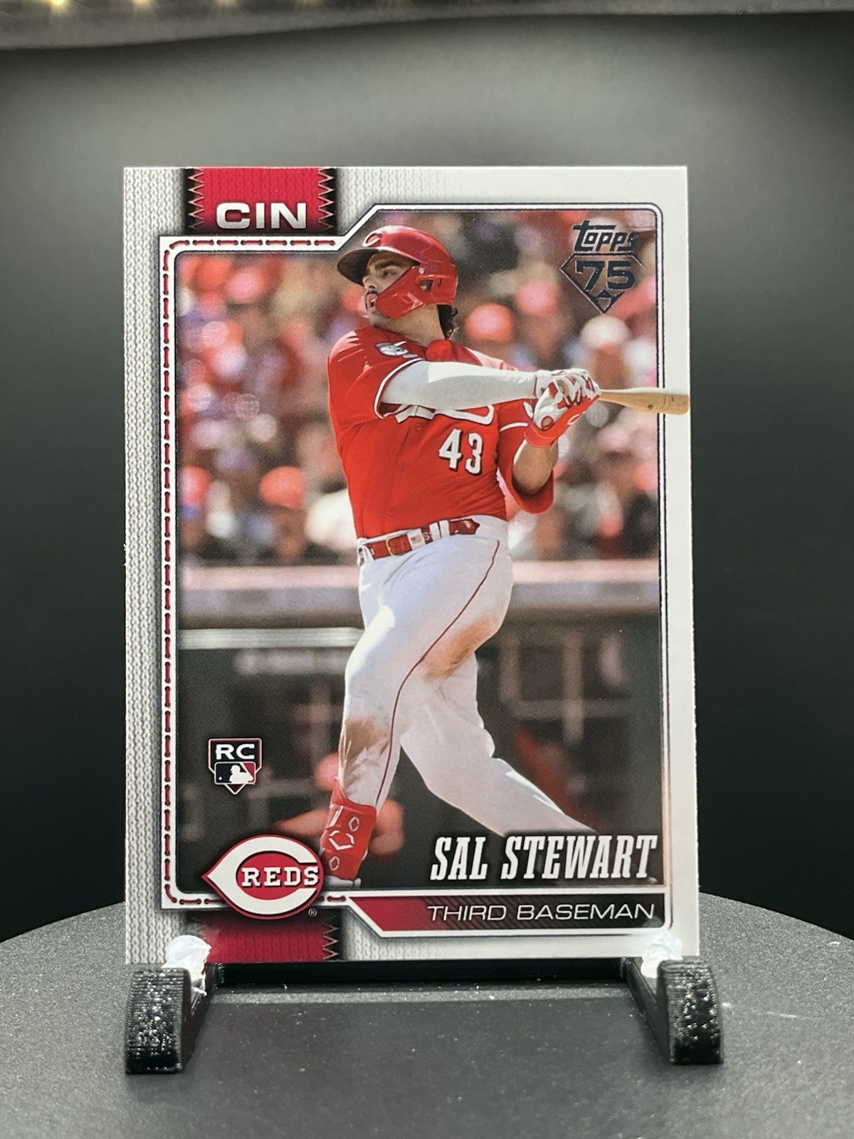2026 Topps Series 2 Baseball #372 Sal Stewart, Cincinnati Reds RC Rookie