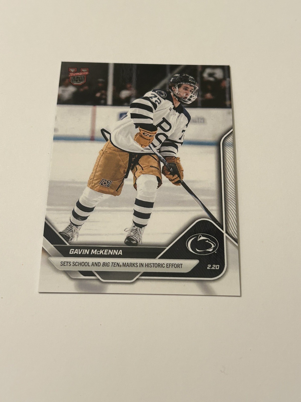 2026 Topps Now #4 * Gavin McKenna * Penn State Hockey 🏒 Sets Big-10 Record