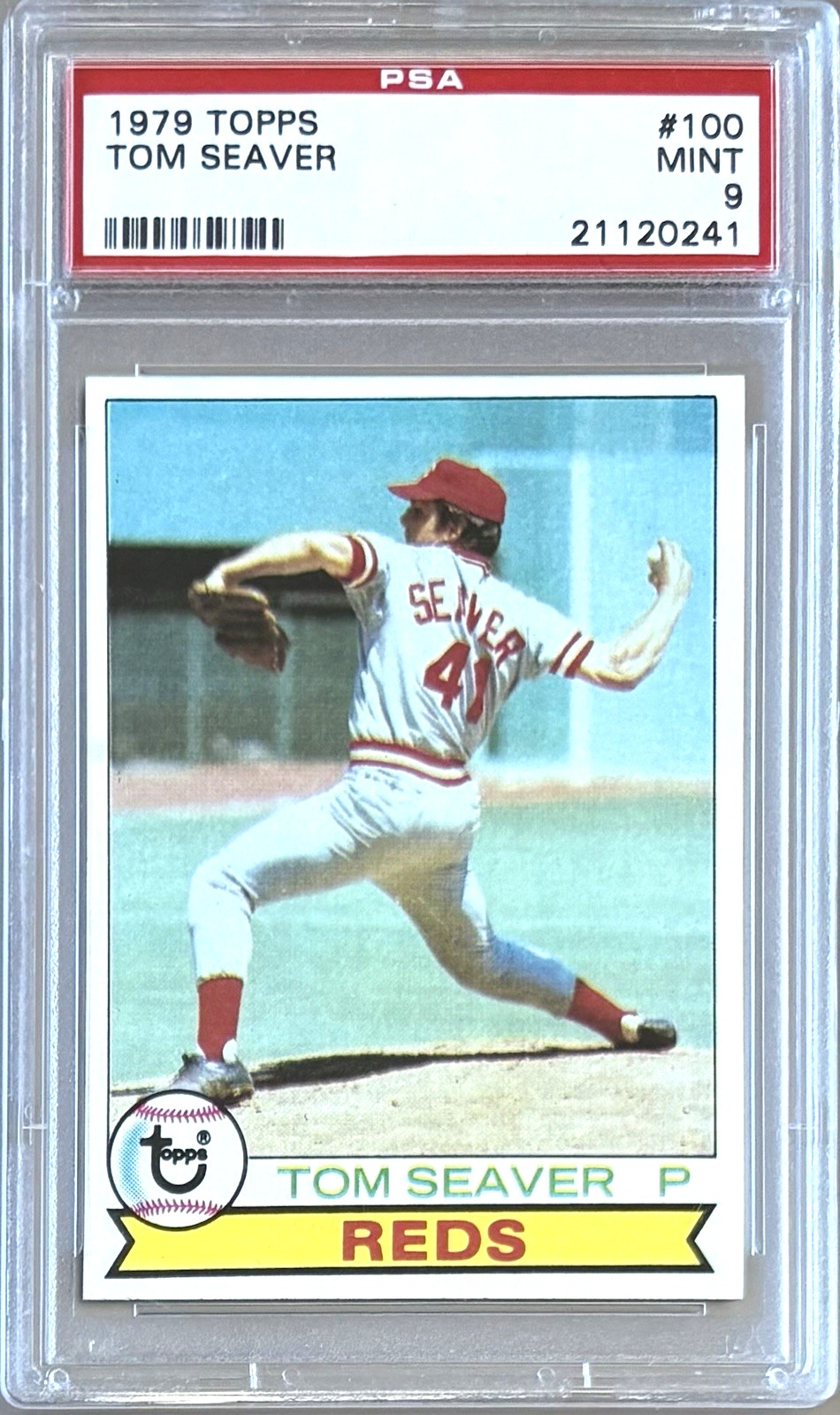 1979 TOPPS #100 TOM SEAVER HOF PSA 9 MINT REDS