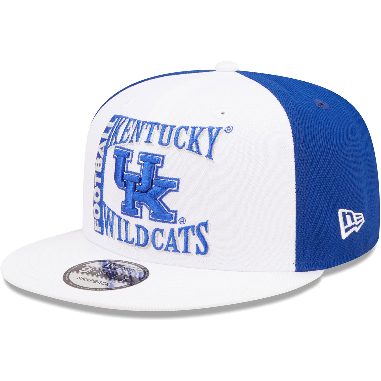 Men’s New Era White/Blue Kentucky Wildcats Retro Sport 9FIFTY Snapback Hat